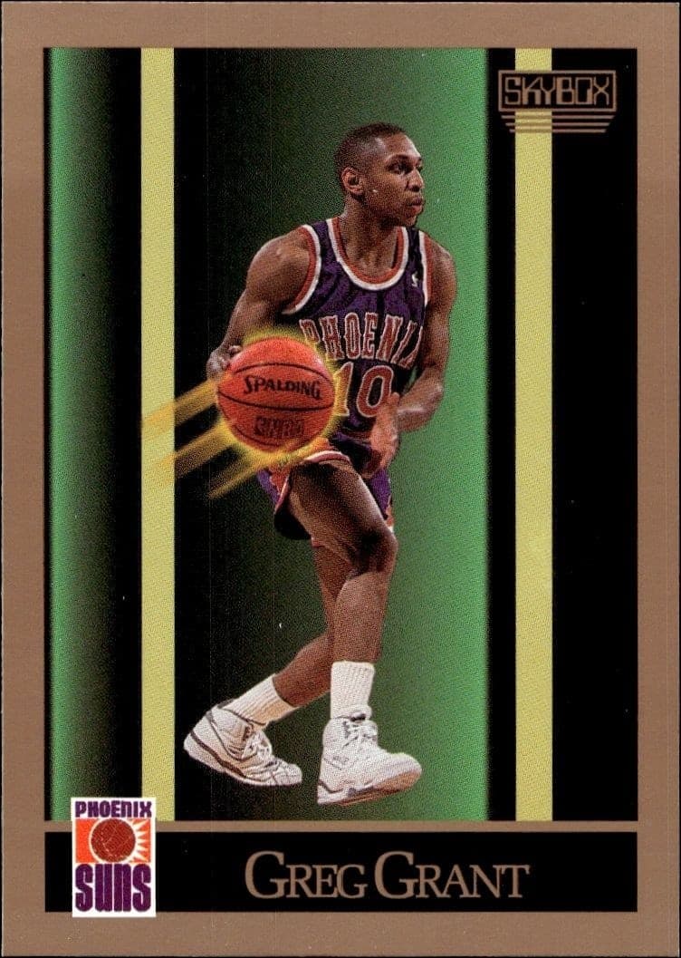 1990-91 Skybox Greg Grant #221 basketball trading card front