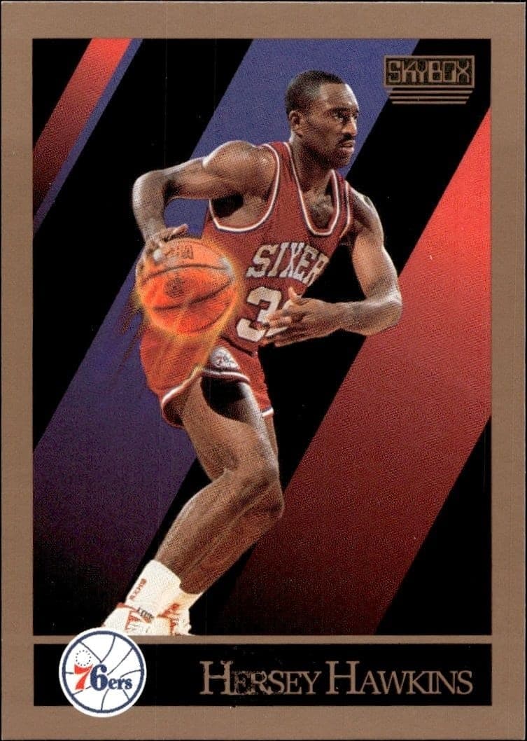 1990-91 Skybox Hersey Hawkins #216 basketball trading card front
