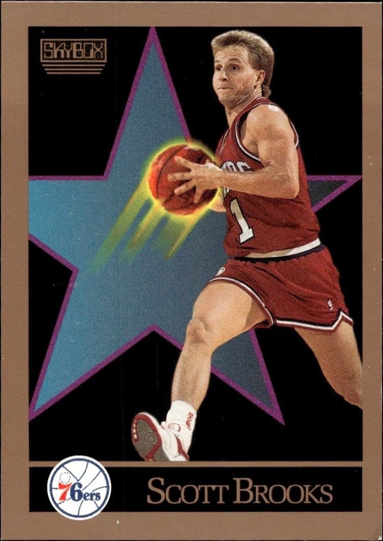 1990-91 Skybox Scott Brooks #212 basketball trading card front