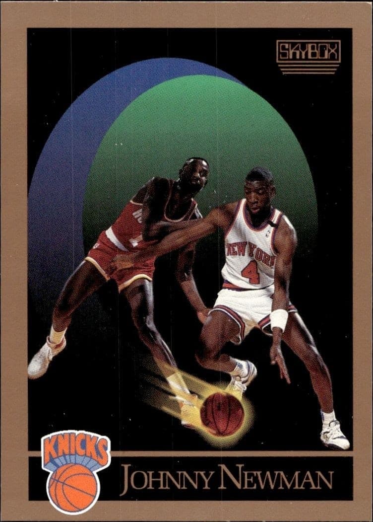 1990-91 Skybox Johnny Newman #190 basketball trading card front