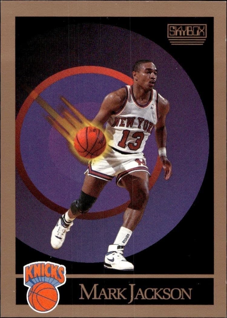 1990-91 Skybox Mark Jackson #189 basketball trading card front