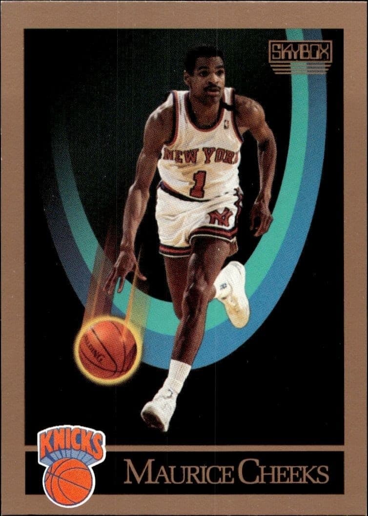 1990-91 Skybox Maurice Cheeks #186 basketball trading card front