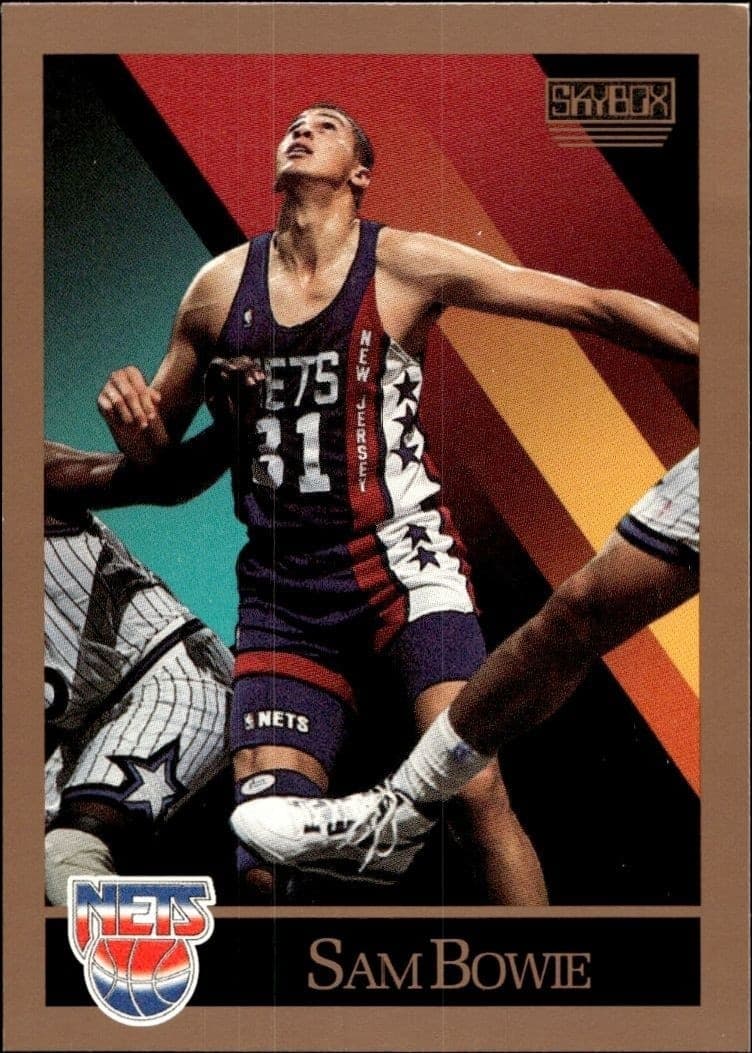 1990-91 Skybox Sam Bowie #177 basketball trading card front