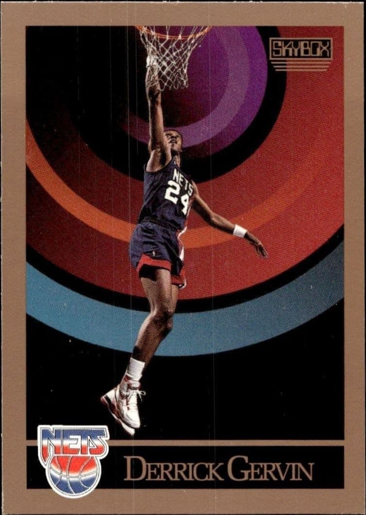 1990-91 Skybox Derrick Gervin #179 trading card