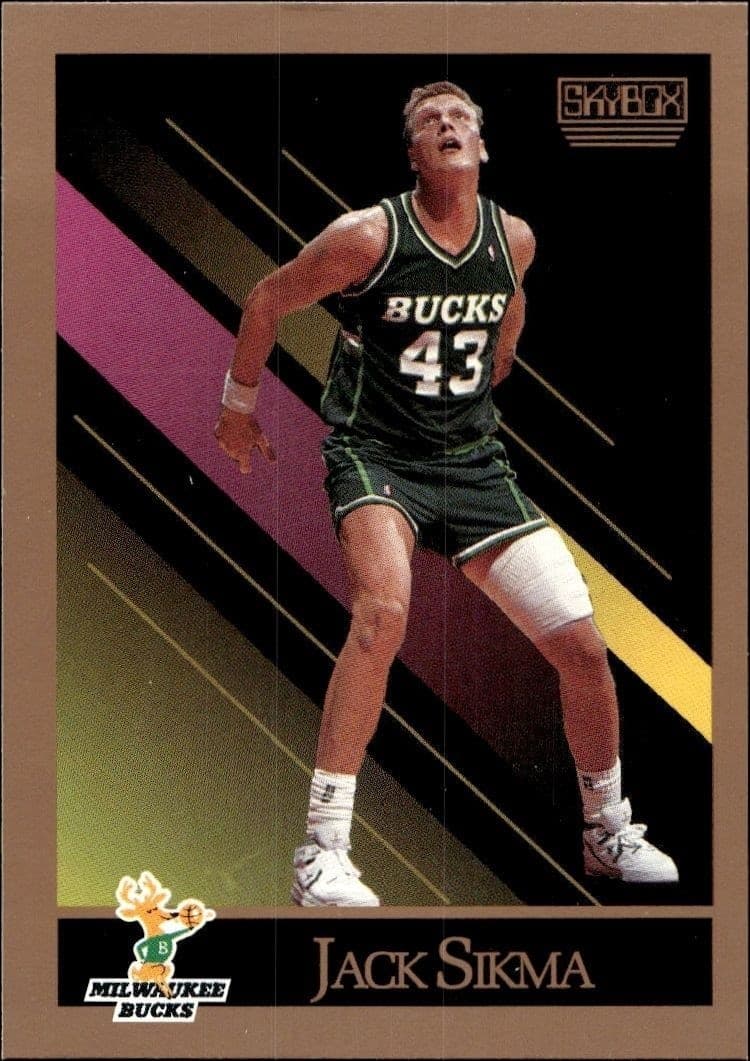 1990-91 Skybox Jack Sikma #166 basketball trading card front
