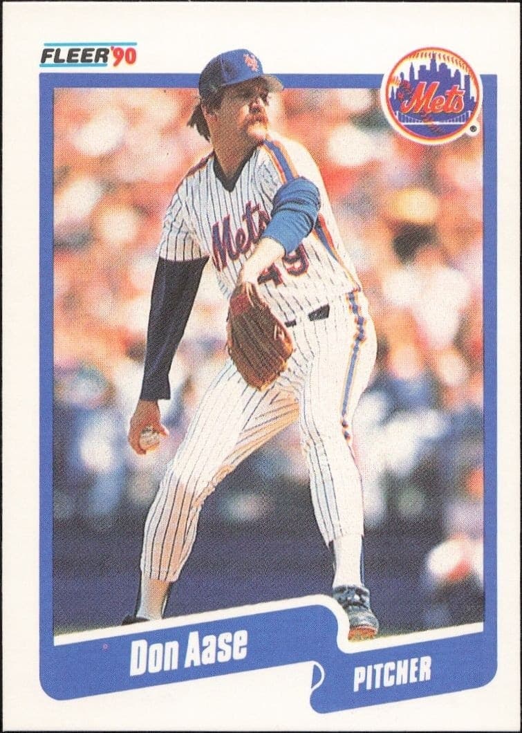 1990 Fleer Don Aase #196 baseball trading card front
