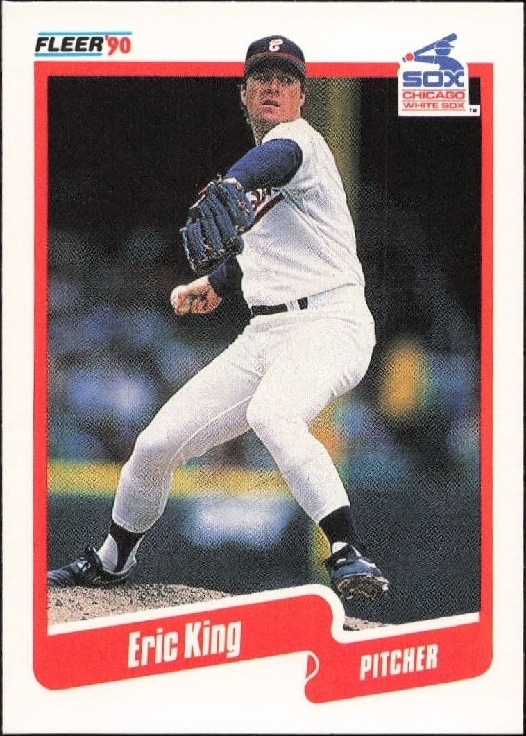 1990 Fleer Eric King #537 baseball trading card front