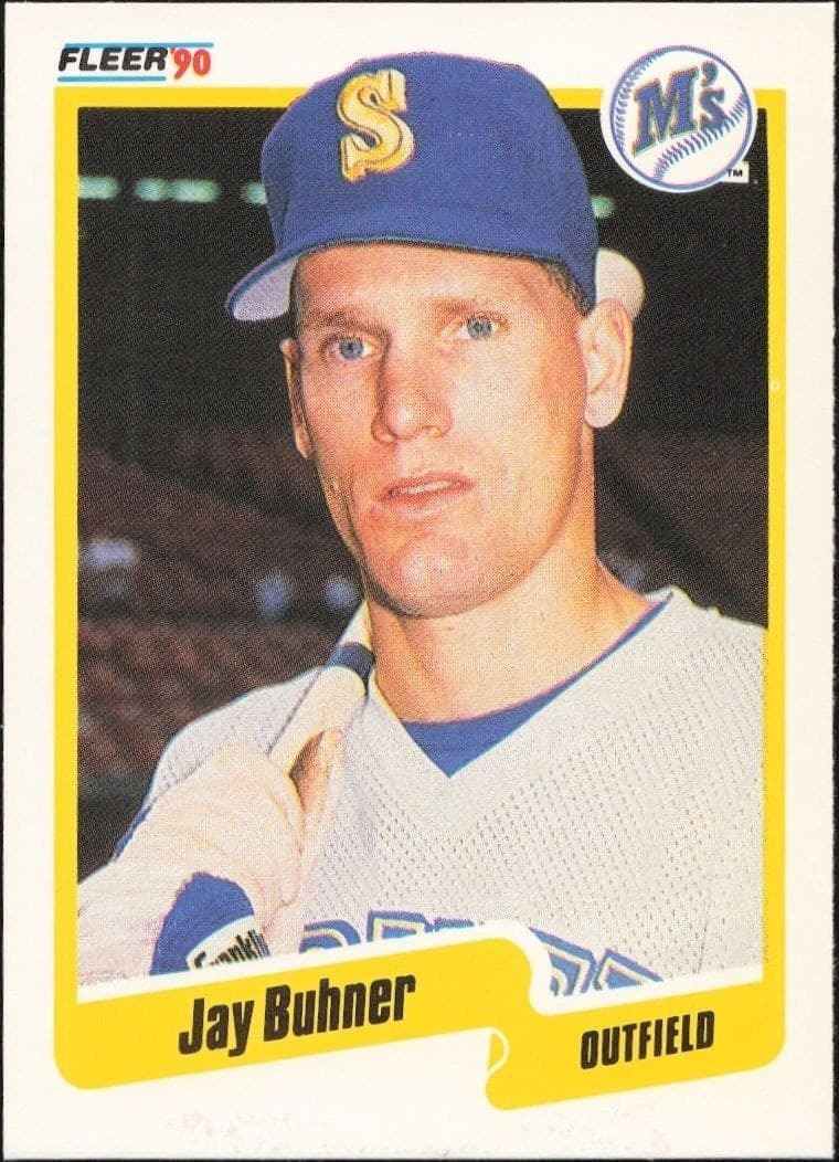 1990 Fleer Jay Buhner #508 baseball trading card front