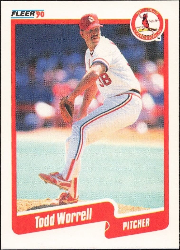 1990 Fleer Todd Worrell #264 baseball trading card front