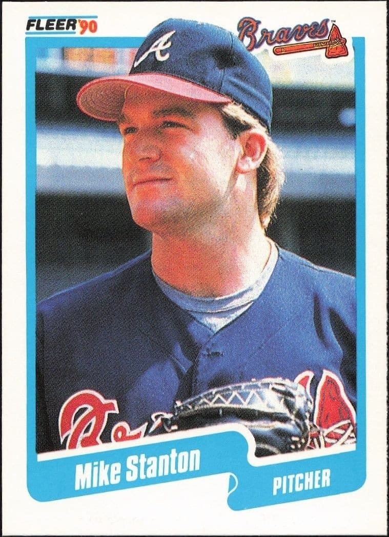 1990 Fleer Mike Stanton #596 trading card