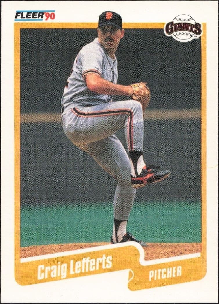 1990 Fleer Craig Lefferts #60 baseball trading card front