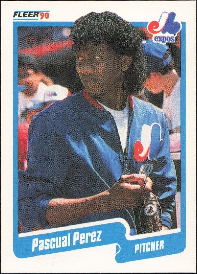 1990 Fleer Pascual Perez #358 baseball trading card front