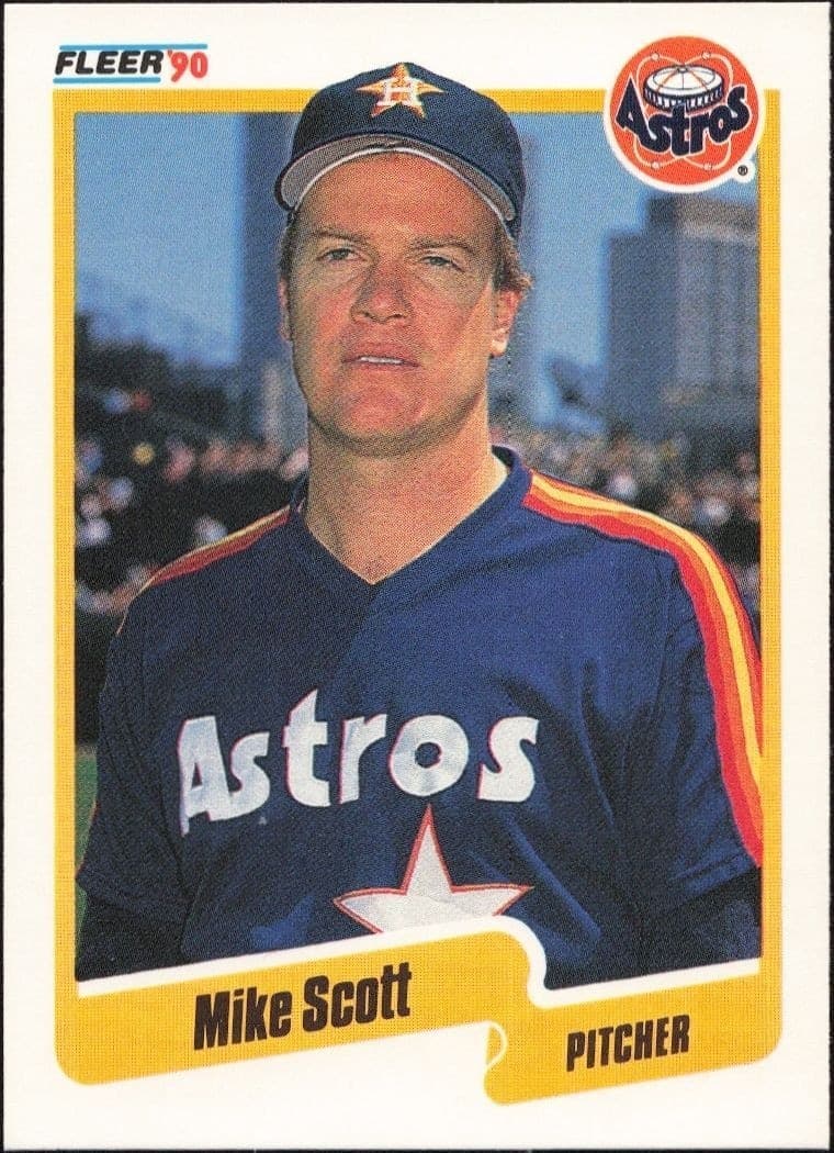 1990 Fleer Mike Scott #237 baseball trading card front