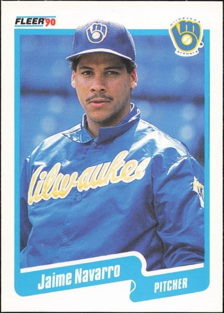 1990 Fleer Jaime Navarro #331 baseball trading card front