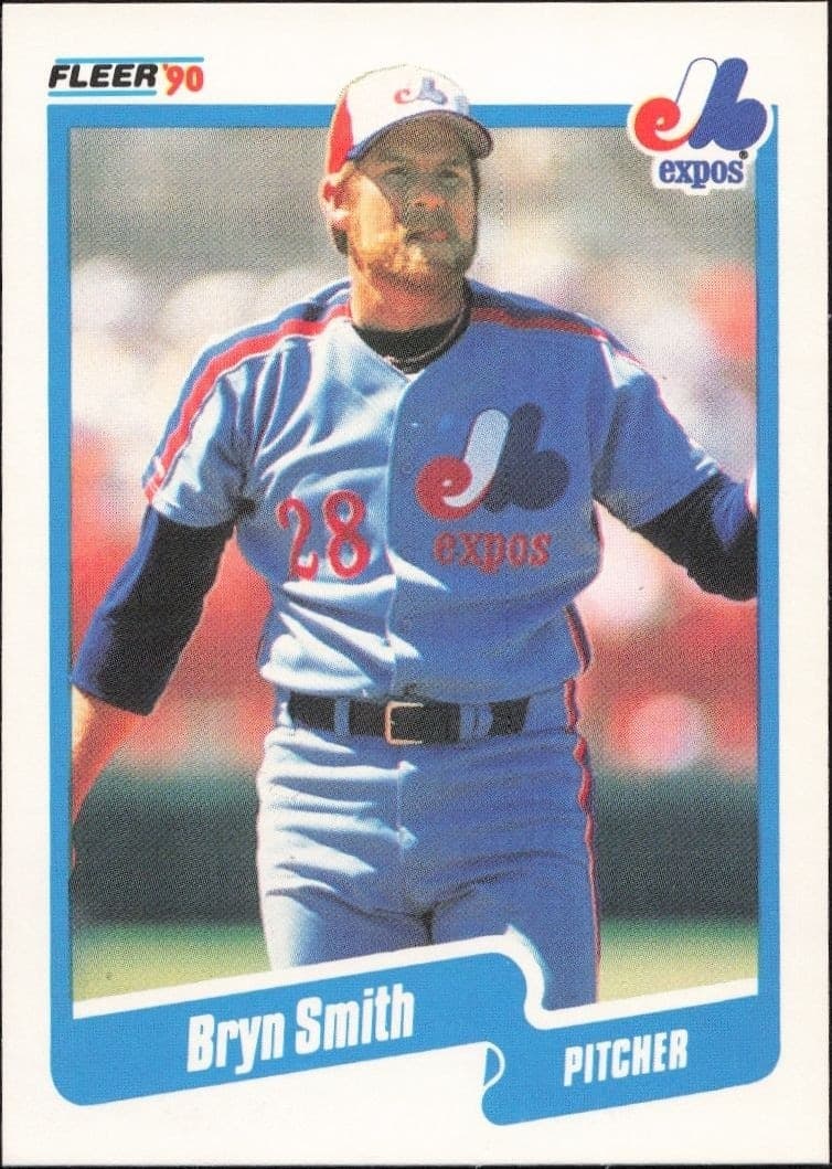 1990 Fleer Bryn Smith #361 baseball trading card front