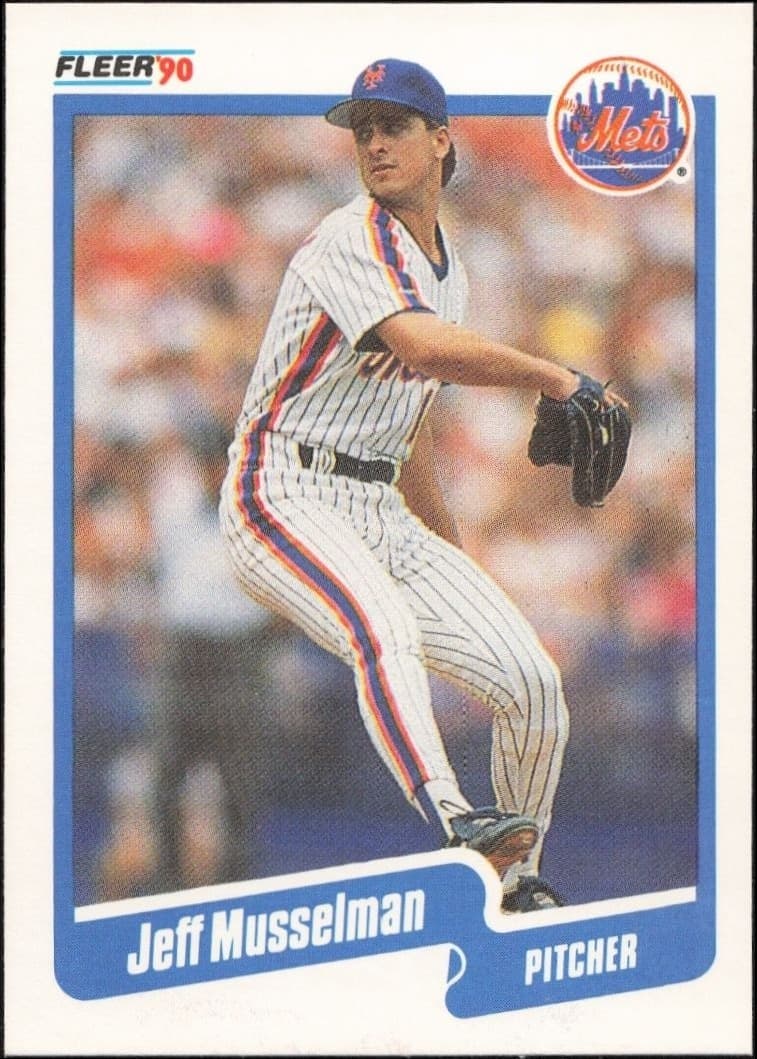 1990 Fleer Jeff Musselman #212 baseball trading card front