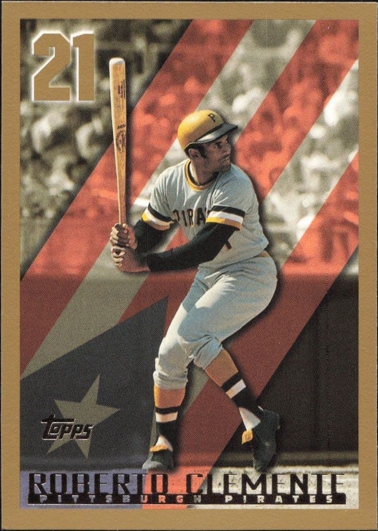 1998 Topps Series 1 Roberto Clemente #21 trading card