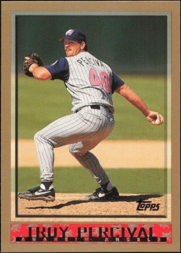 1998 Topps Series 2 Troy Percival #308 trading card