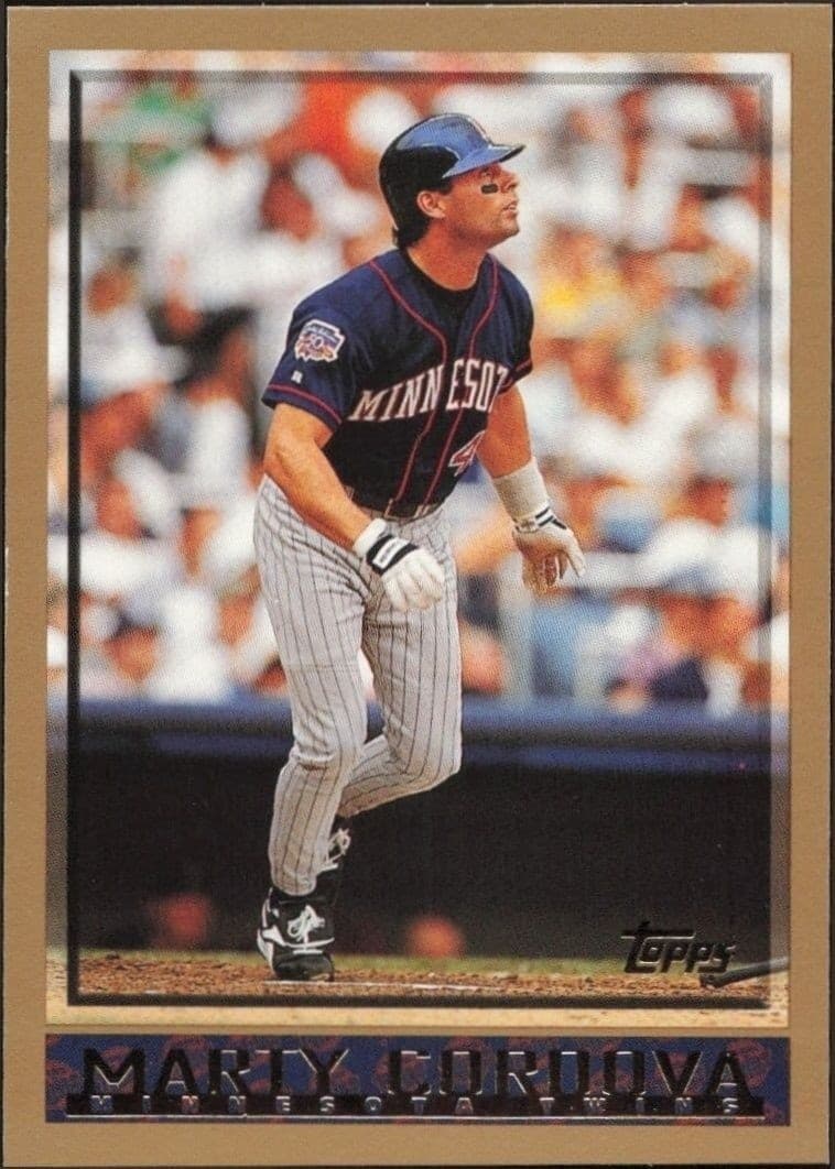 1998 Topps Series 2 Marty Cordova #375 trading card