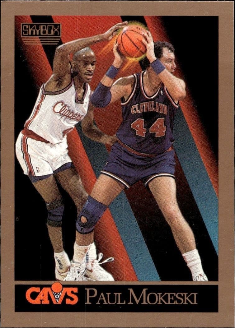 1990-91 Skybox Paul Mokeski #53 basketball trading card front