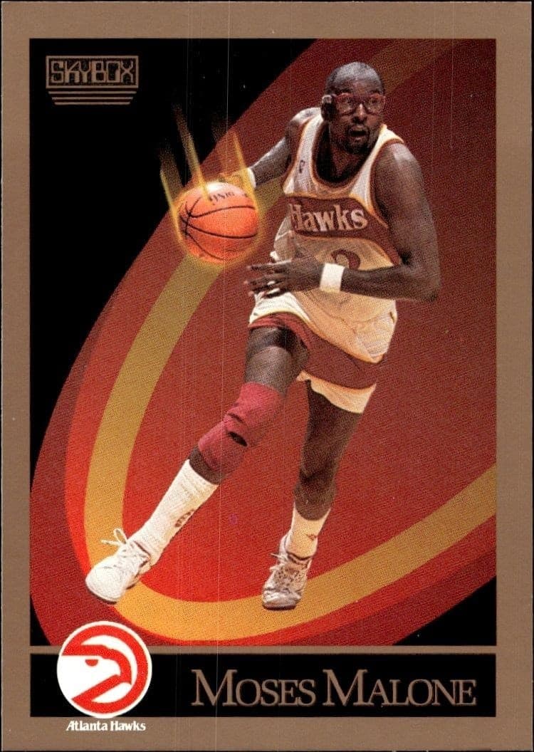 1990-91 Skybox Moses Malone #6 basketball trading card front