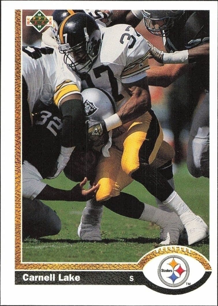 1991 Upper-Deck Carnell Lake #309 trading card