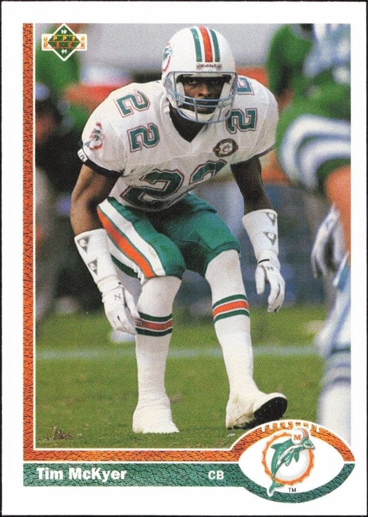 1991 Upper-Deck Tim McKyer #274 trading card
