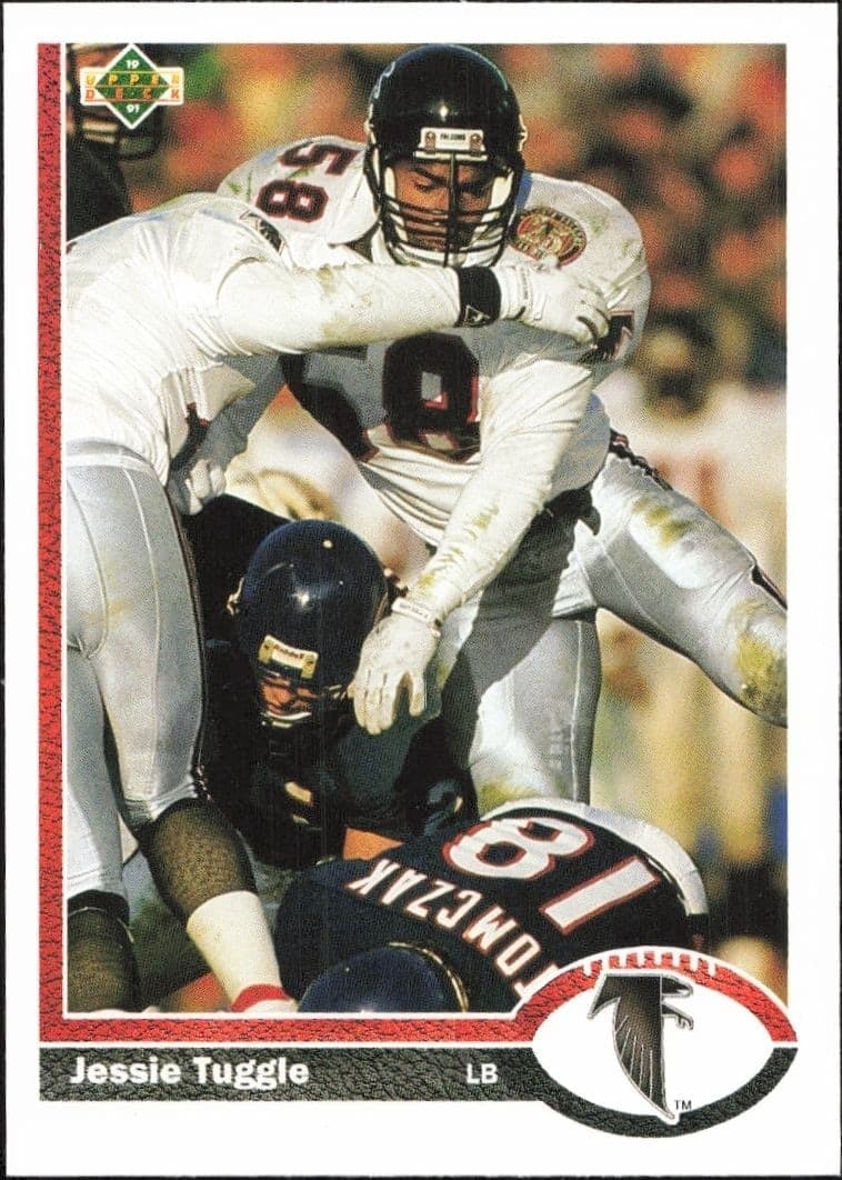 1991 Upper-Deck Jessie Tuggle #285 trading card
