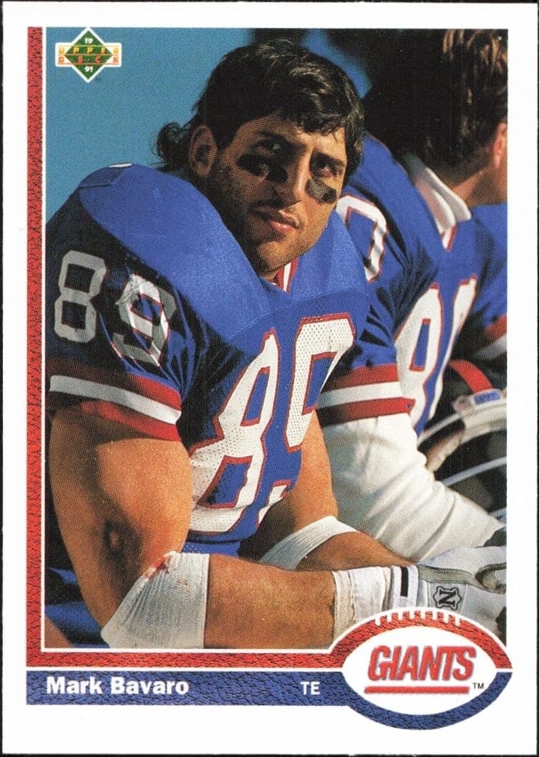 1991 Upper Deck Mark Bavaro #286 football trading card front