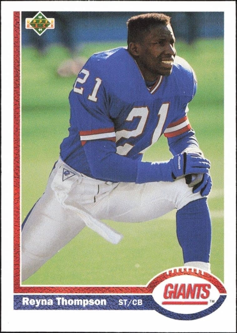 1991 Upper Deck Reyna Thompson #290 football trading card front