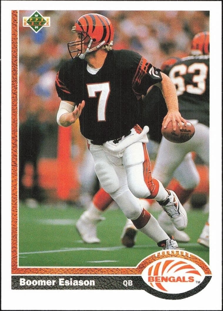 1991 Upper-Deck Boomer Esiason #245 trading card