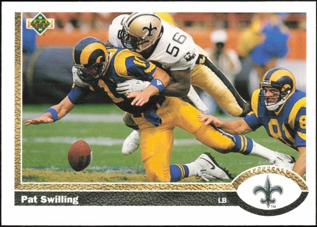 1991 Upper Deck Pat Swilling #246 football trading card front