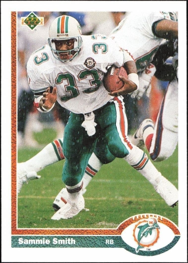 1991 Upper Deck Sammie Smith #253 football trading card front