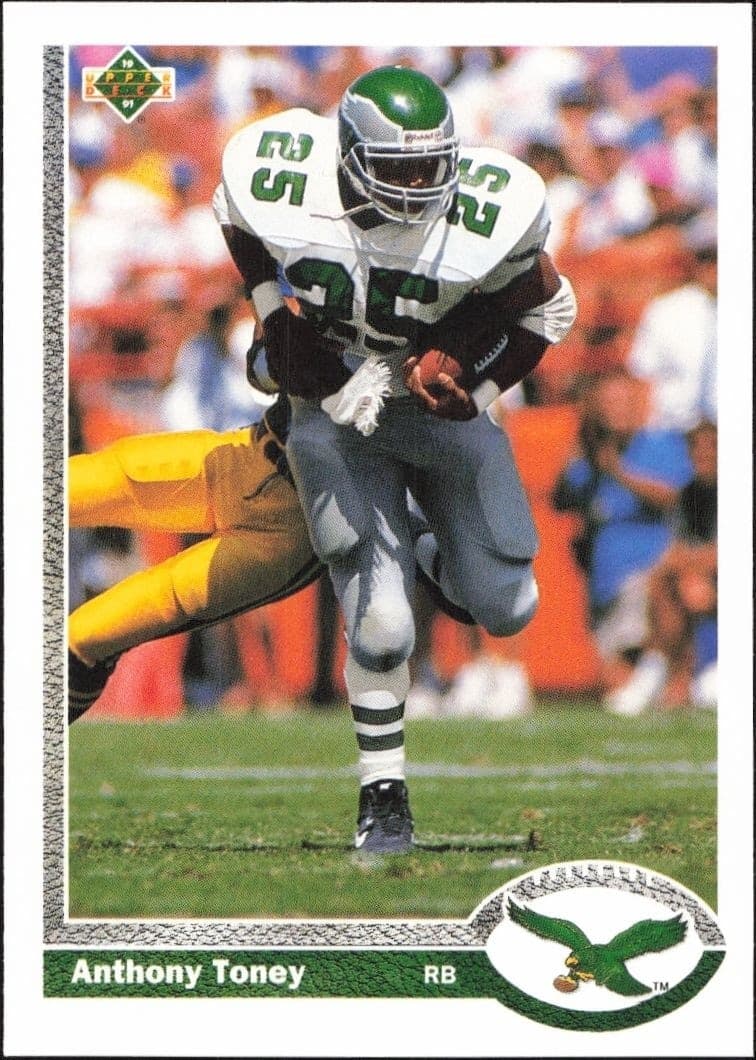 1991 Upper Deck Anthony Toney #252 football trading card front