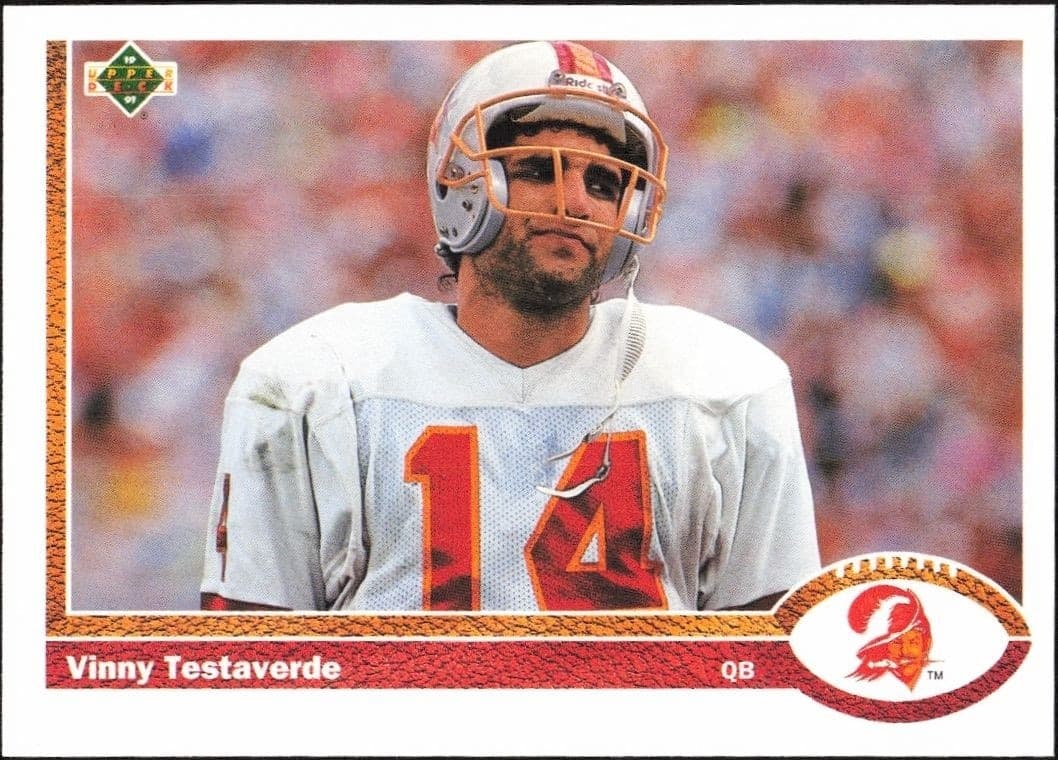 1991 Upper Deck Vinny Testaverde #261 football trading card front