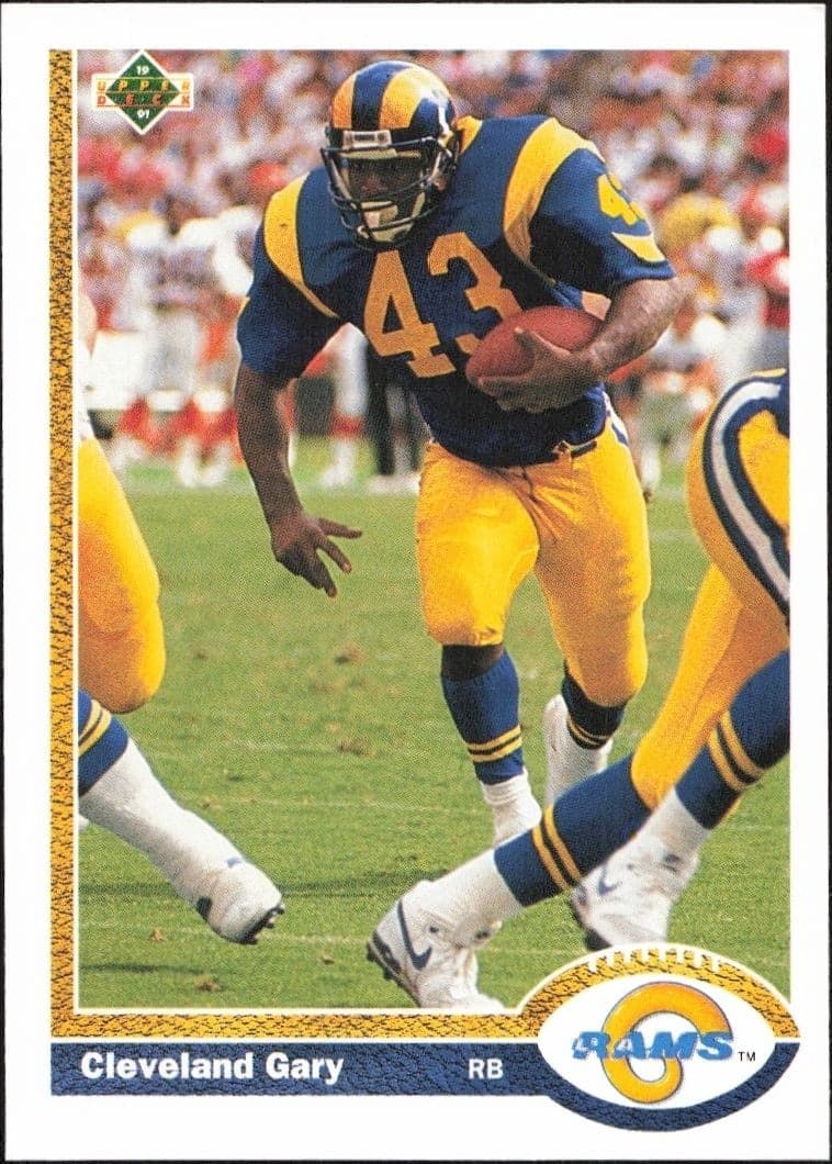 1991 Upper Deck Cleveland Gary #215 football trading card front