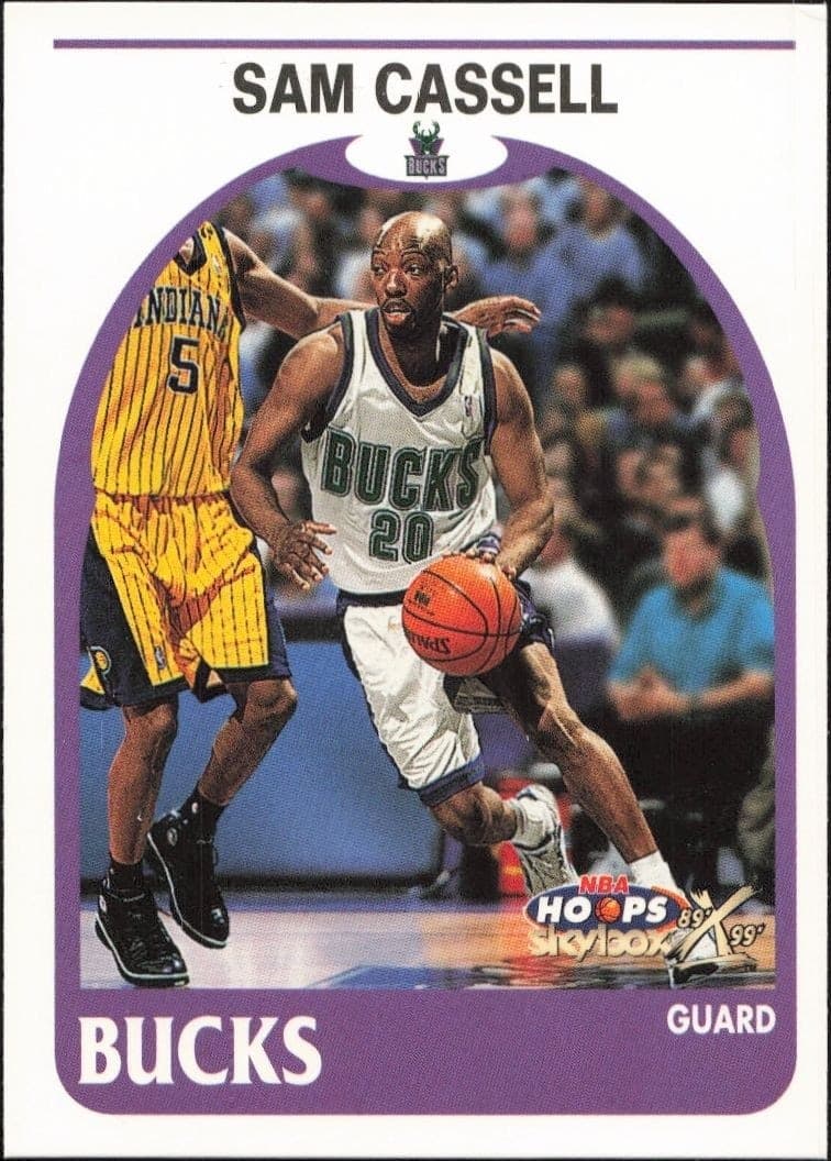 1999-00 Skybox NBA Hoops Decade Sam Cassell #161 basketball trading card front