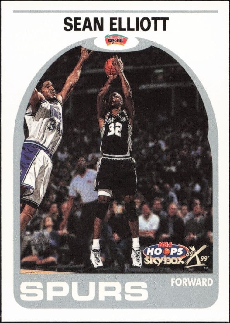 1999-00 Skybox NBA Hoops Decade Sean Elliott #12 trading card