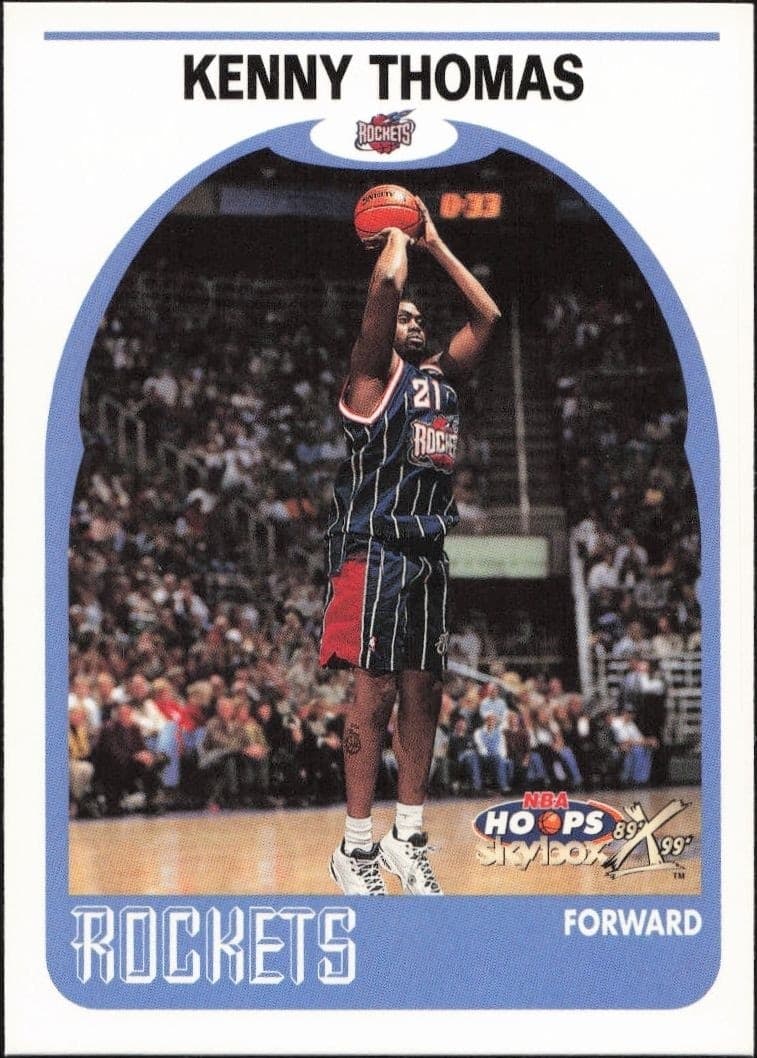 1999-00 Skybox NBA Hoops Decade Kenny Thomas #155 basketball trading card front