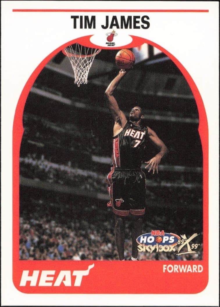 1999-00 Skybox NBA Hoops Decade Tim James #157 basketball trading card front
