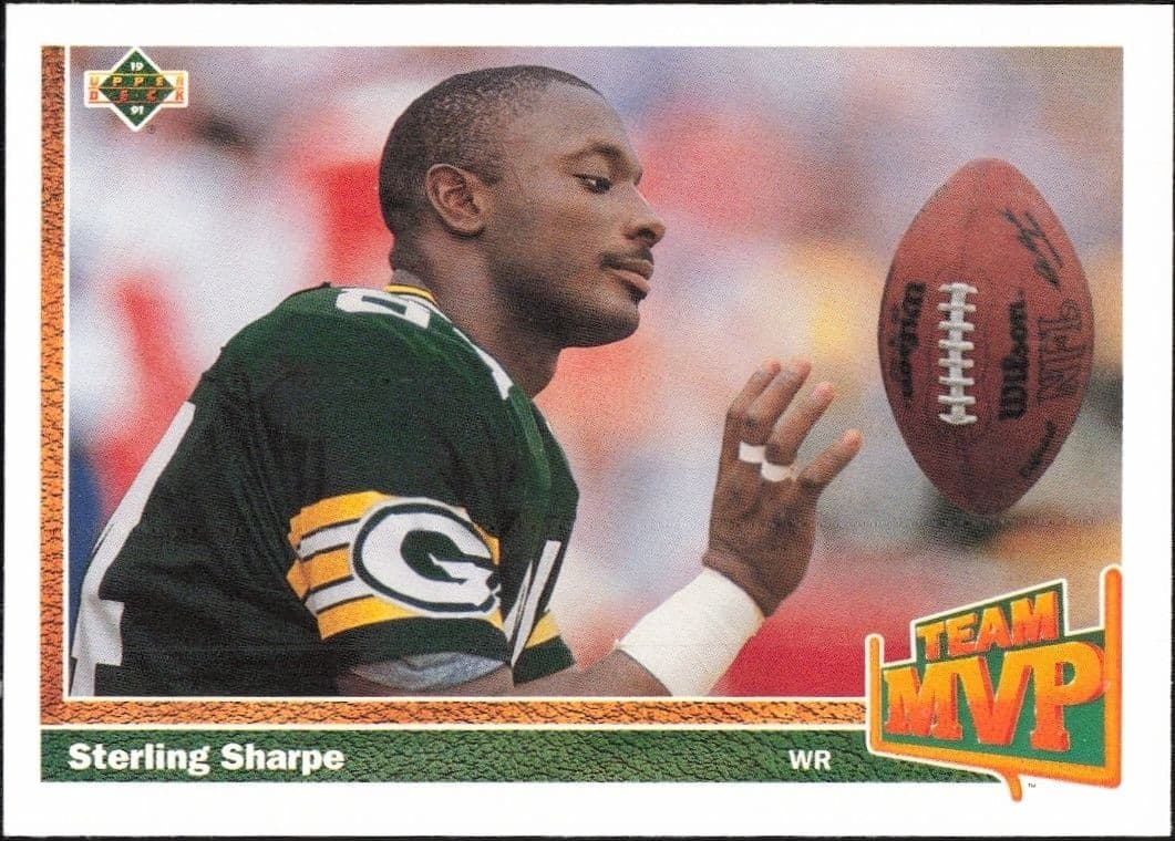 1991 Upper Deck Sterling Sharpe #459 football trading card front