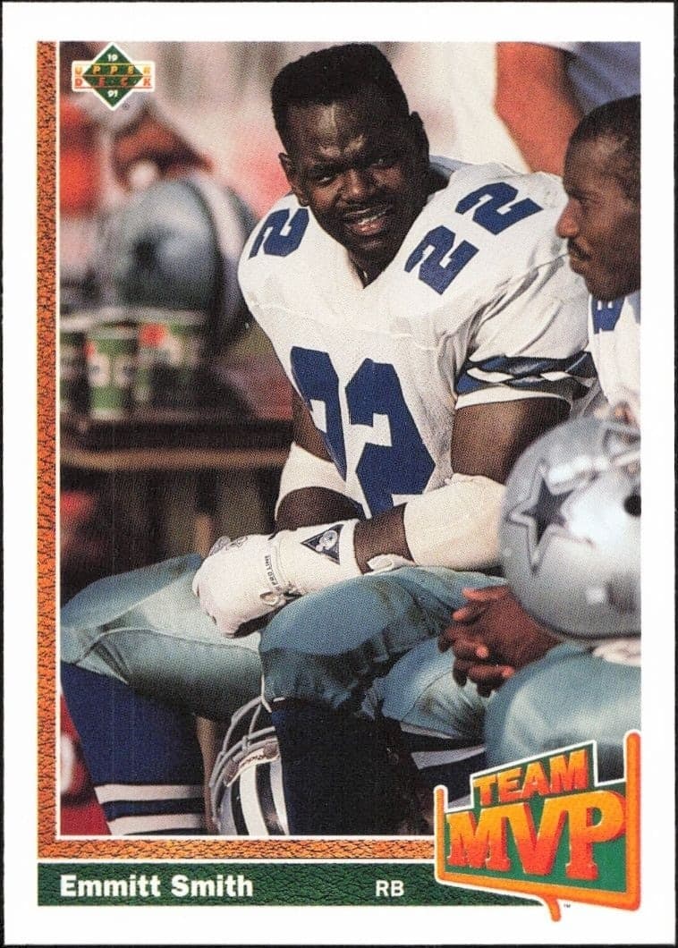 1991 Upper Deck Emmitt Smith #456 football trading card front