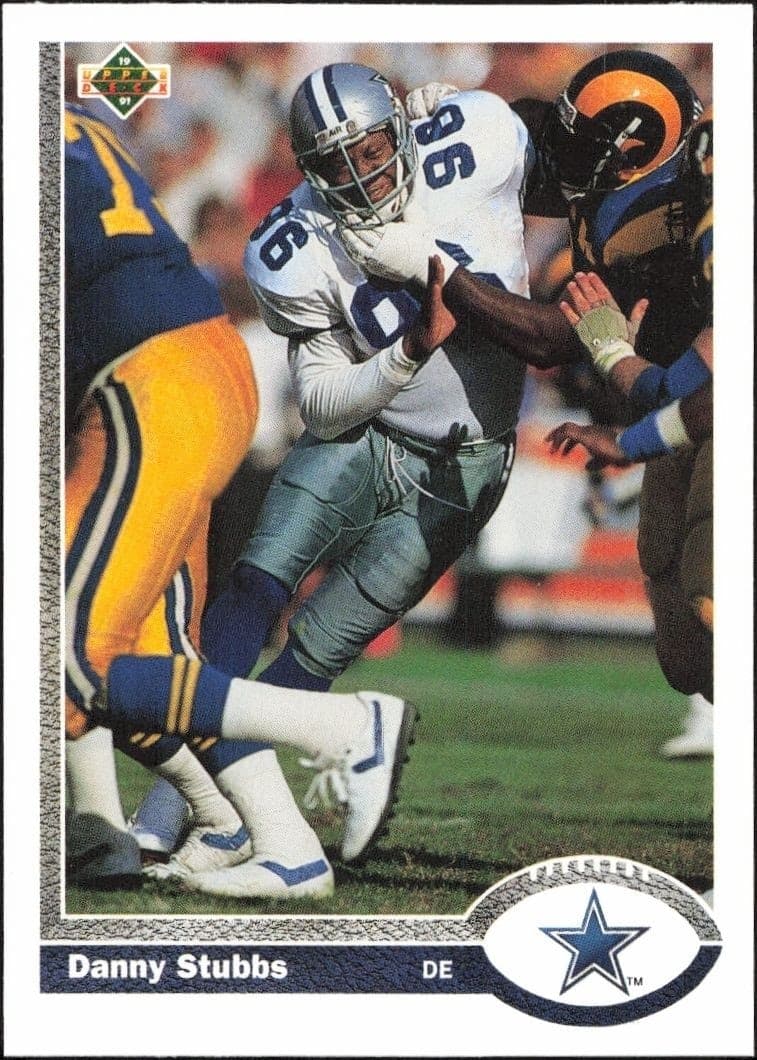 1991 Upper Deck Danny Stubbs #389 football trading card front