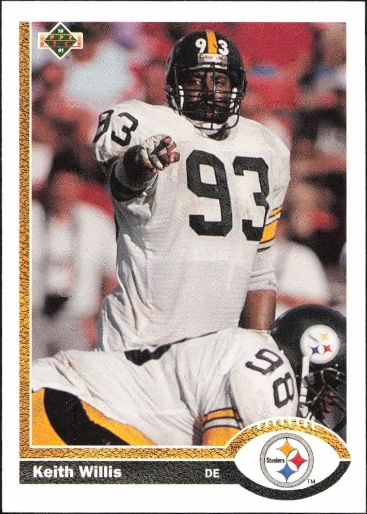 1991 Upper Deck Keith Willis #413 football trading card front