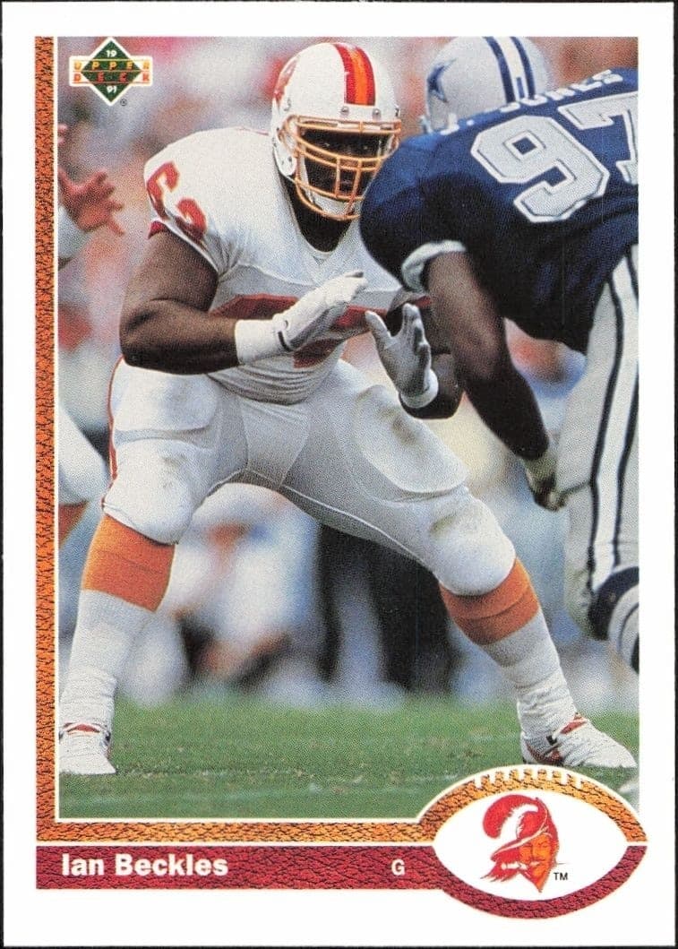 1991 Upper Deck Ian Beckles #390 football trading card front