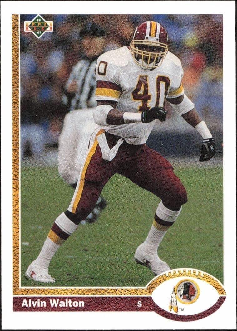 1991 Upper-Deck Alvin Walton #417 trading card