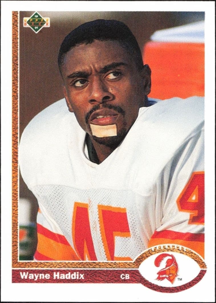 1991 Upper Deck Wayne Haddix #60 football trading card front
