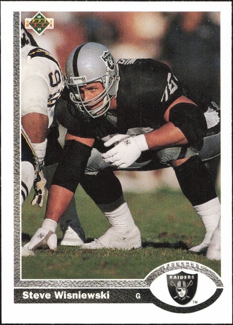 1991 Upper Deck Steve Wisniewski #429 football trading card front