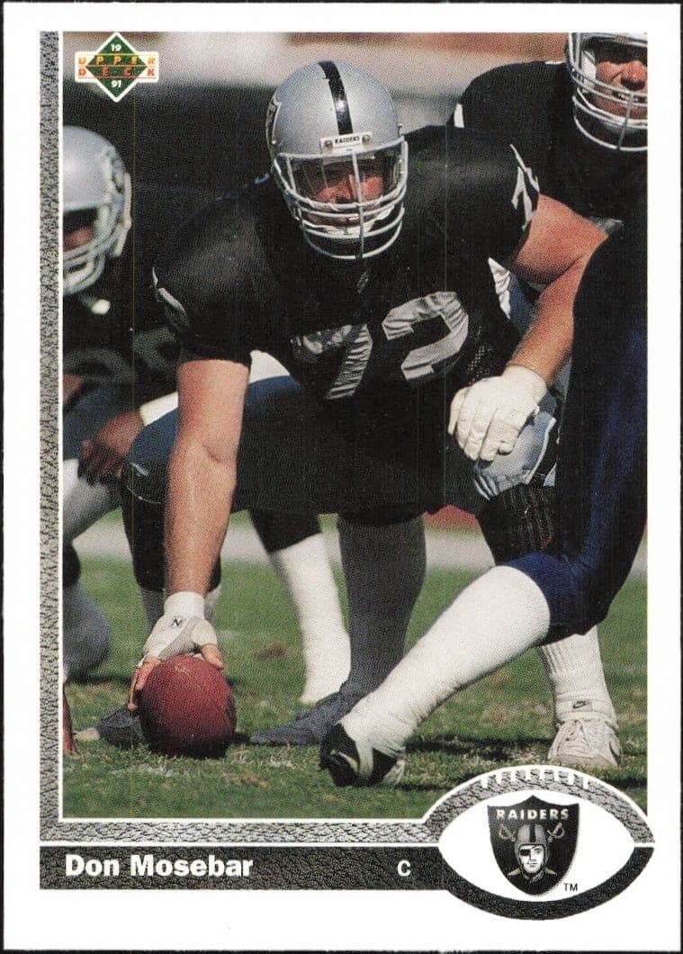 1991 Upper Deck Don Mosebar #427 football trading card front