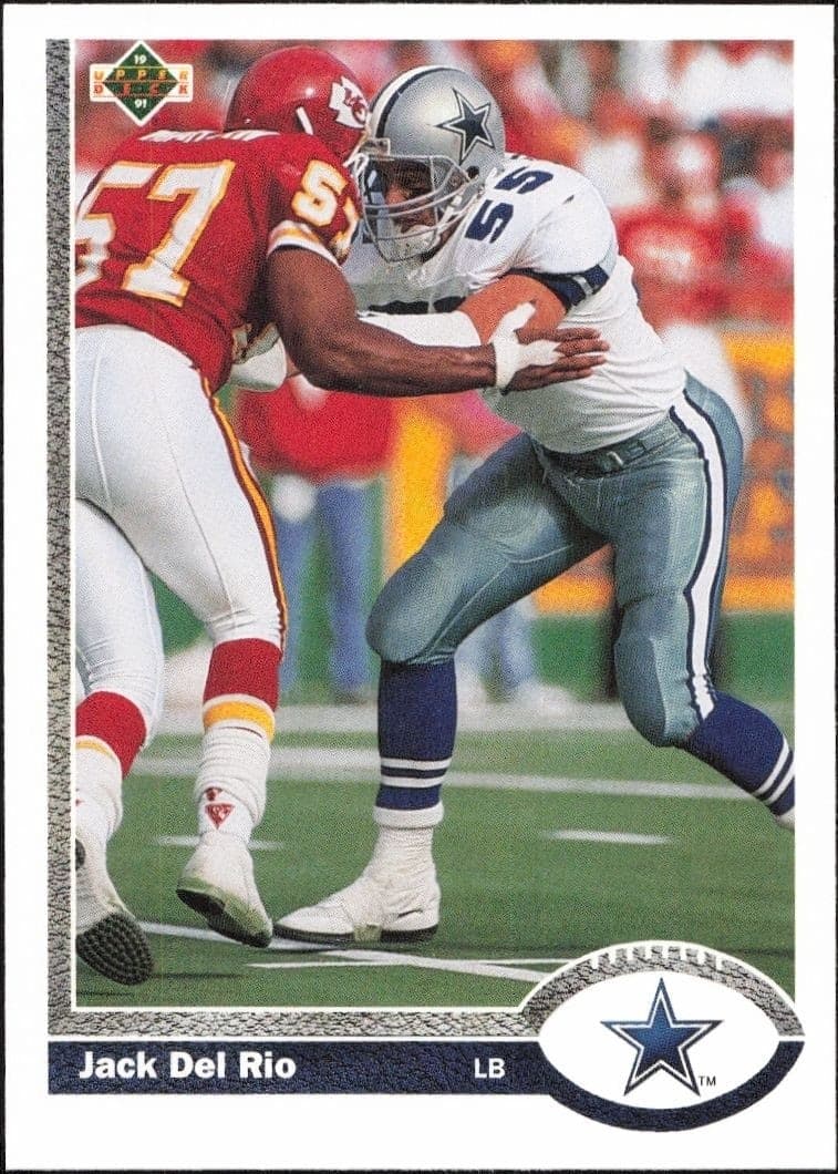 1991 Upper Deck Jack Del Rio #426 football trading card front